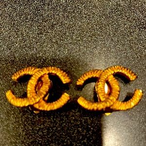 Chanel Logo Earrings